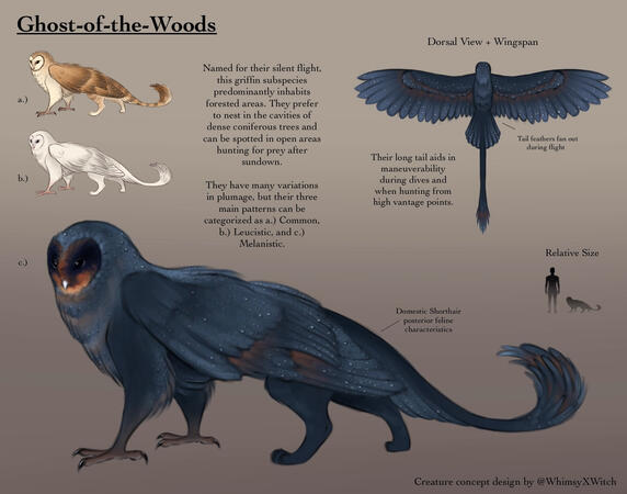 Ghost-of-the-woods Creature Concept